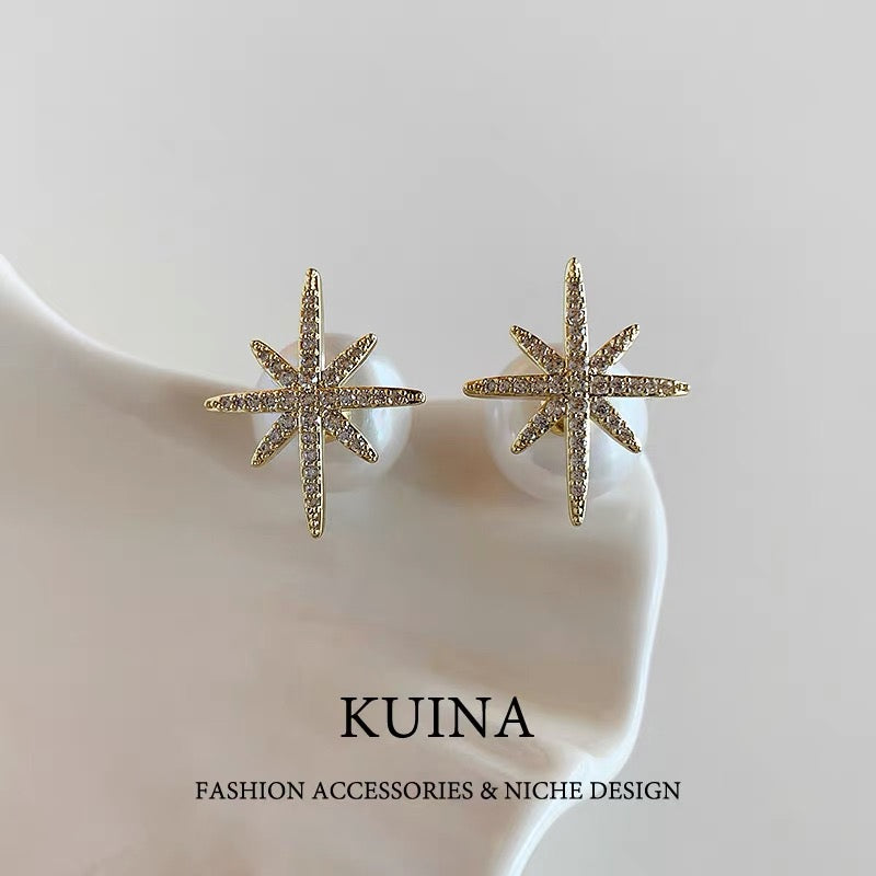 KUINA Star Earrings