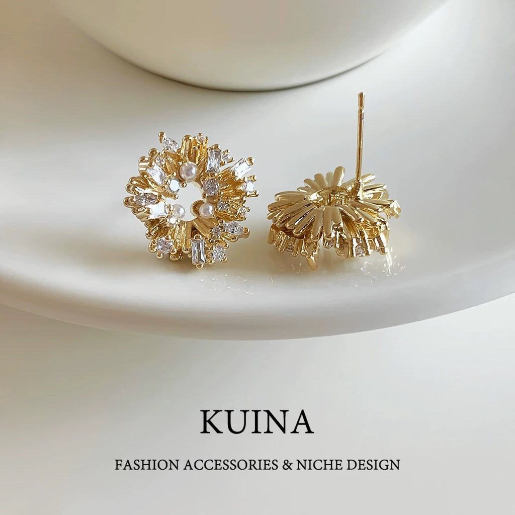 Golden Bloom Earrings