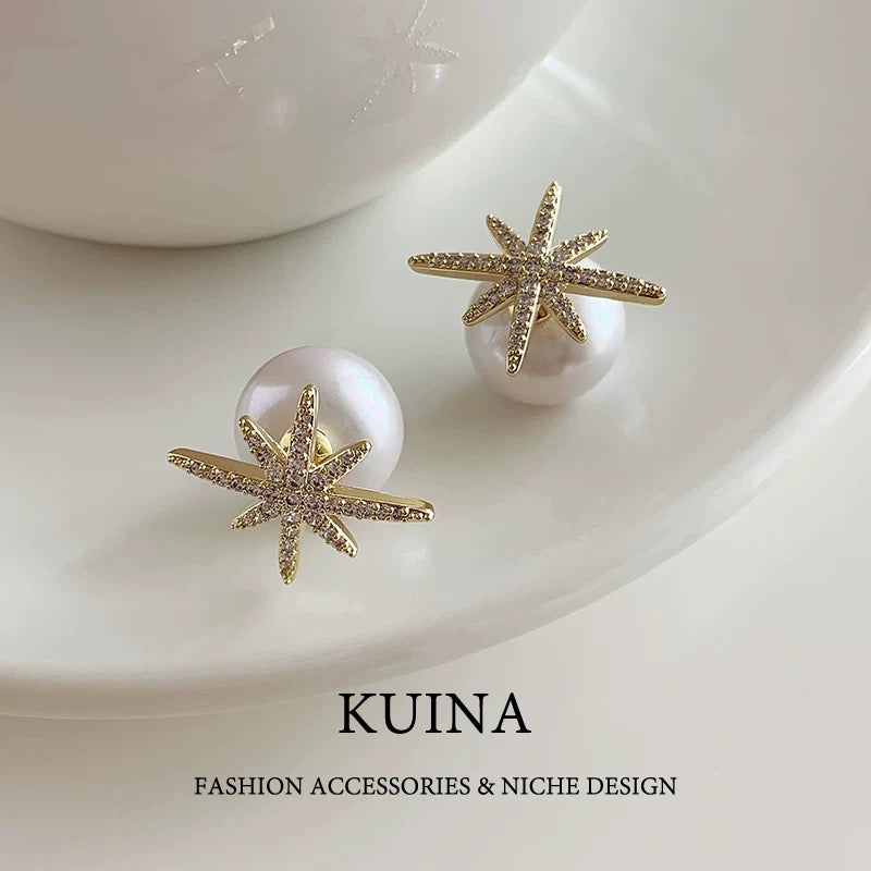KUINA Star Earrings